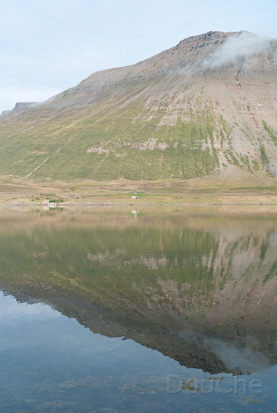 L1007454.jpg - The water in the fjords is so calm that the mirror image of mountains almost looks better than the actual image.