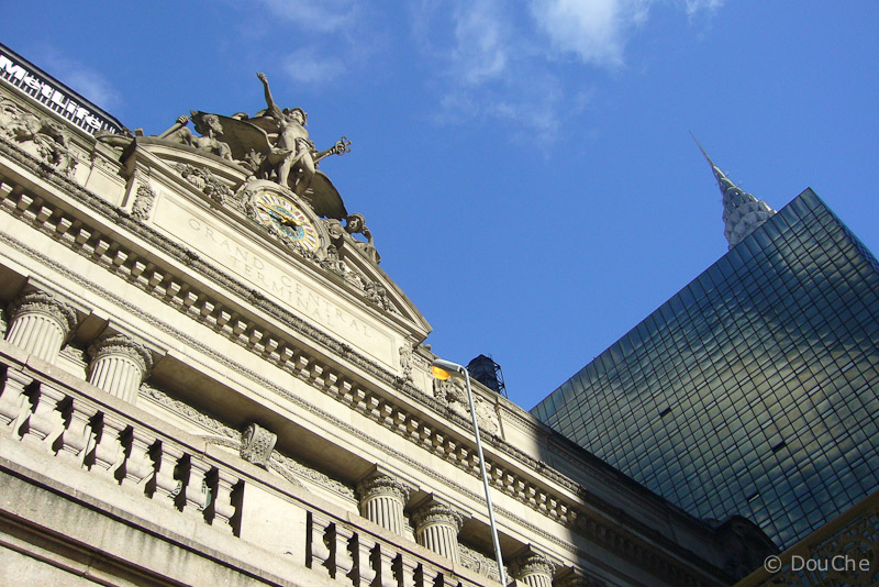 Grand Central Station with the tip of the Chrysler building