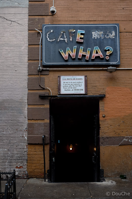 The famous cafe Wha?