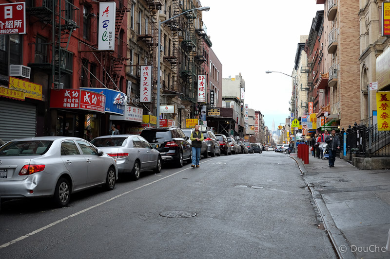 China town - note the Chrysler building at the horizon